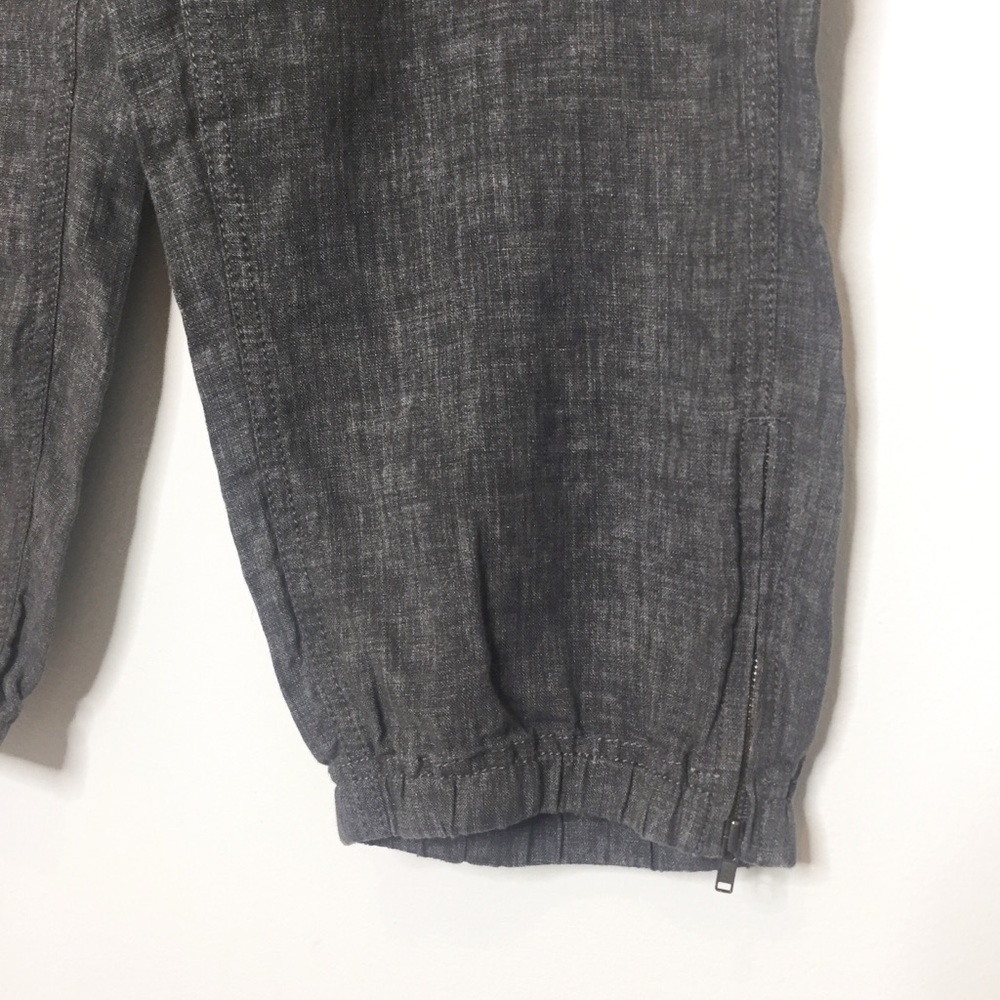 NWT Eileen Fisher gray linen ankle pants medium - Picture 4 of 6